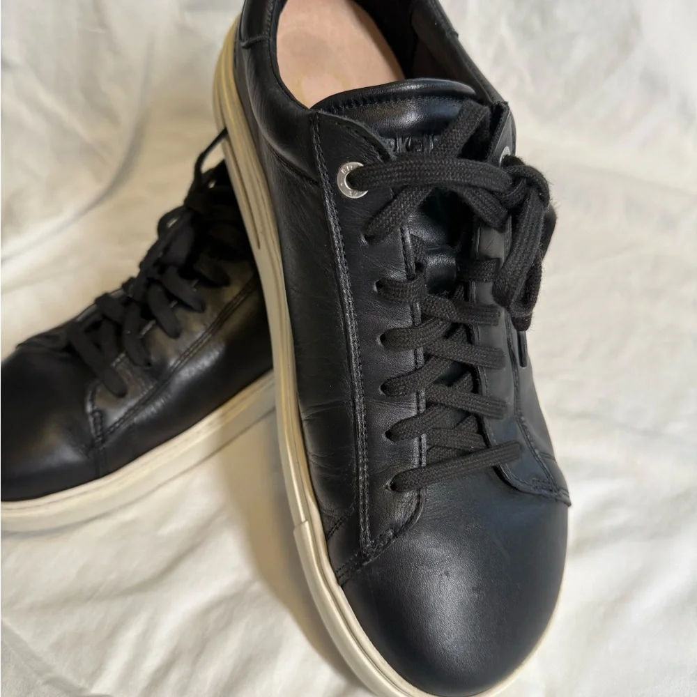 Birkenstock Bend Low Black Leather Sneakers EU 43 US 10–10.5 GUC - Picture 4 of 11